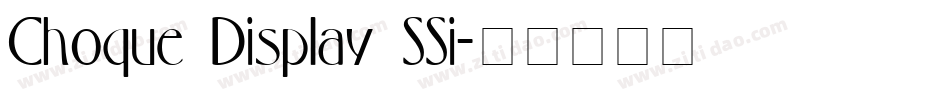 Choque Display SSi字体转换